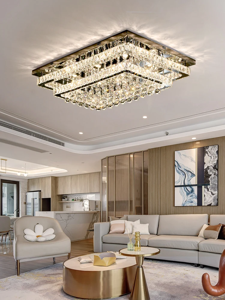 Crystal LED Light Changing Chandelier