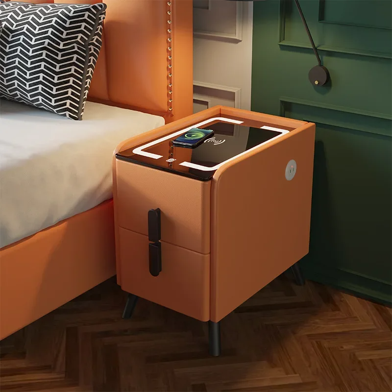 Bedside Table With Wireless USB Charging