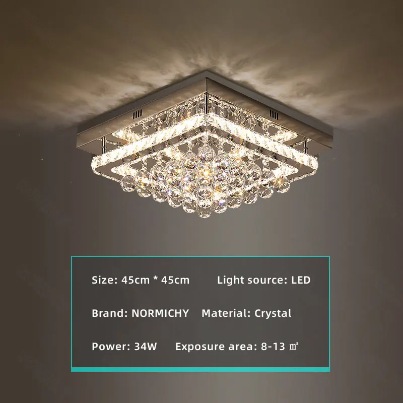 Crystal LED Light Changing Chandelier
