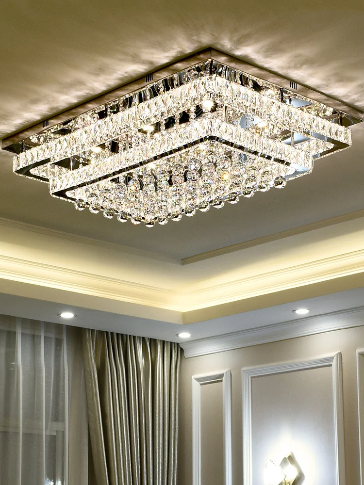 Crystal LED Light Changing Chandelier